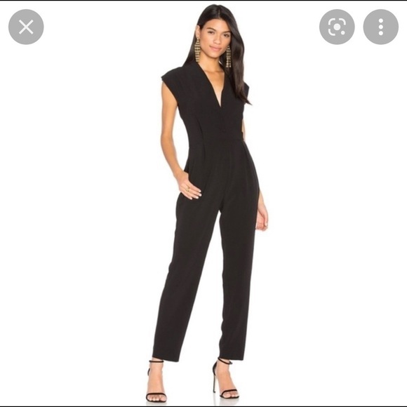 Cupcakes and Cashmere Hanna Black Jumpsuit Size 4 - Picture 3 of 12